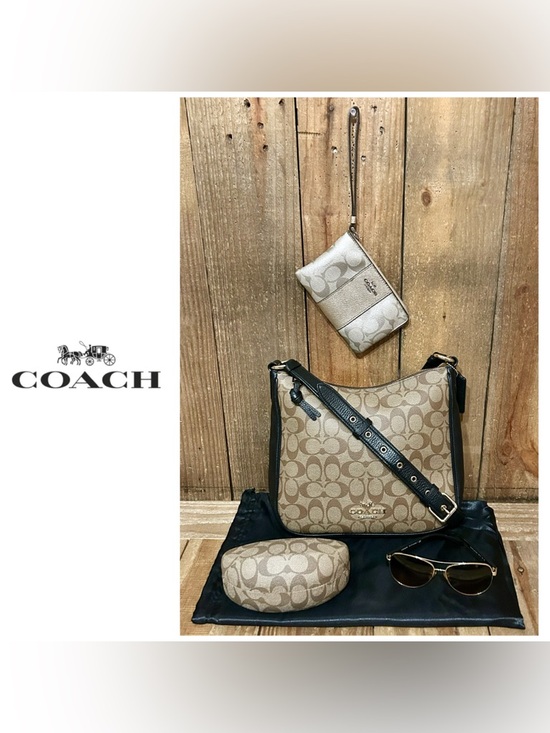 Coach Handbags - Coach. 5 Piece: Ellie File Bag with Free Sunglasses, Case, Wristlet & Dust Bag.